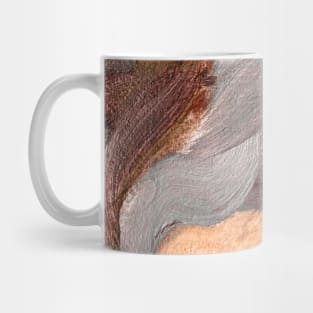 Purple Ochre Gray Abstract Art Mug